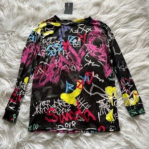 NWT Fashion Nova long sleeve shirt - size S but runs big